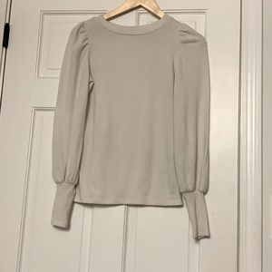 Mi Ami white puff sleeve shirt